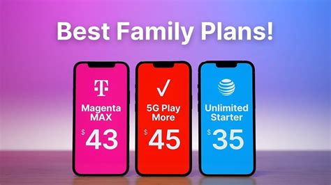 5 lines. . Best family cell phone plans